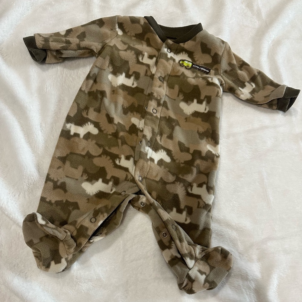 Camouflage Kids One Piece Rino Bottom